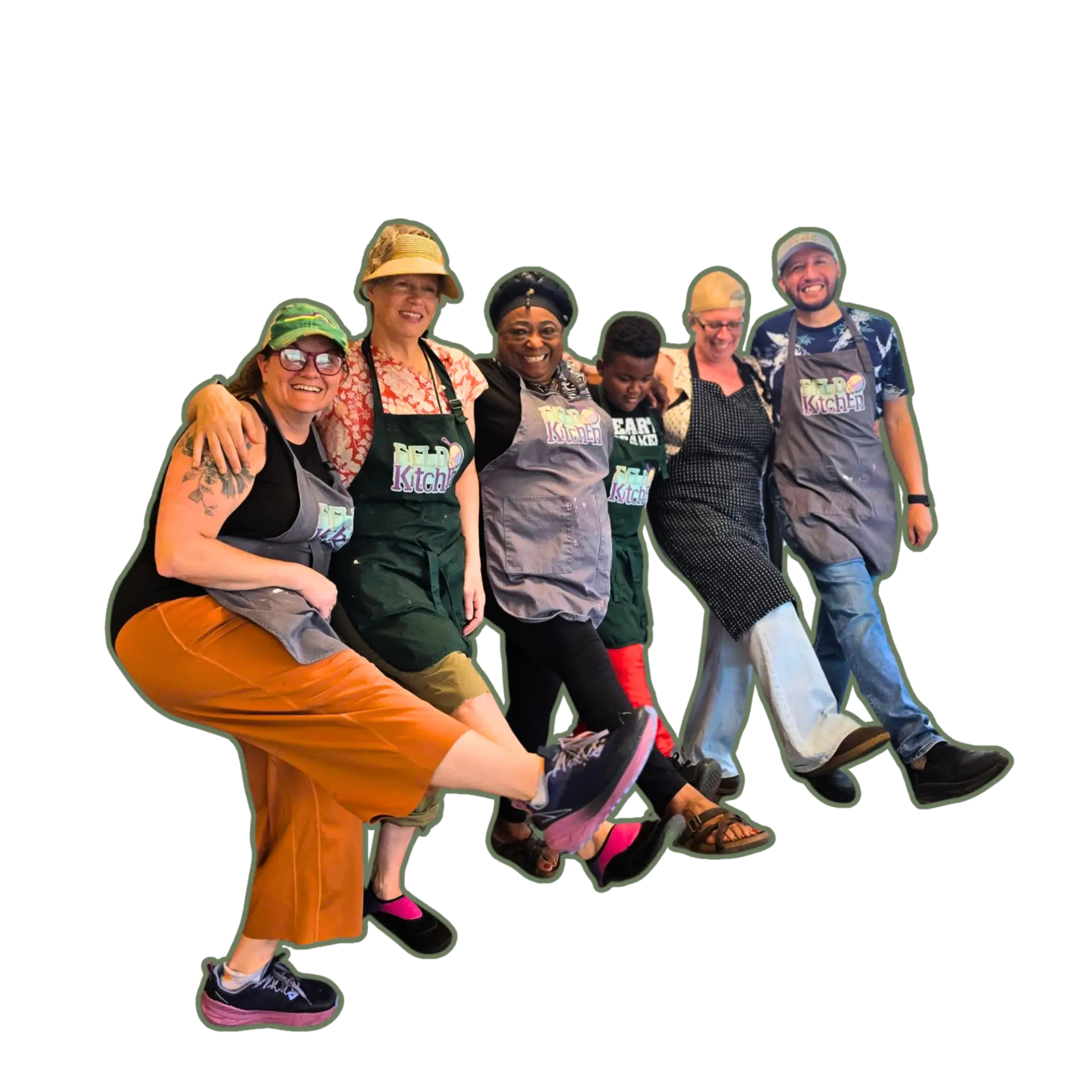 The Field & Kitchen crew lined up together